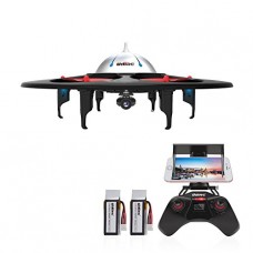 DBPOWER UDI U845 WiFi FPV UFO RC Drone with HD Camera 2.4GHz 4CH 6 Axis Gyro RTF Quadcopter with Low Voltage Alarm Gravity Induction and Headless Mode Includes BONUS BATTERY